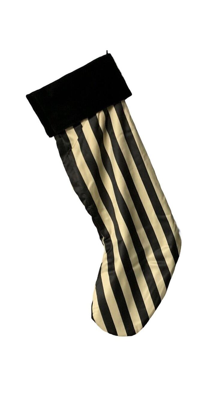 JO MALONE NEW Christmas Xmas Stocking Black White Stripe Limited Edition
